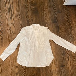 Gap white blouse with polka dots